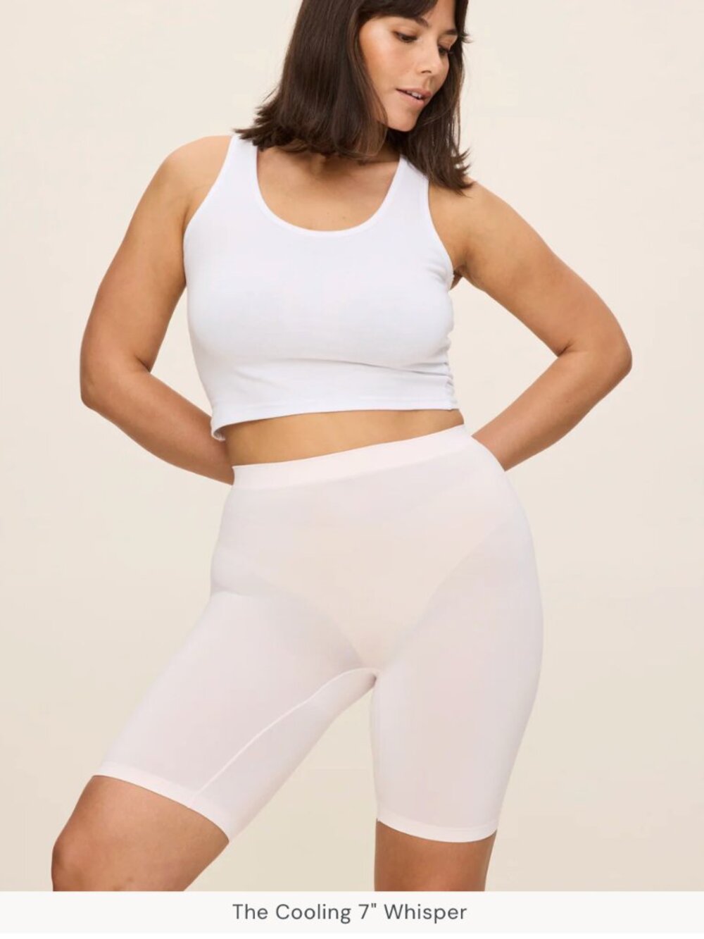 Thigh Society Cooling Short - Whisper size 5XL/6XL 7"